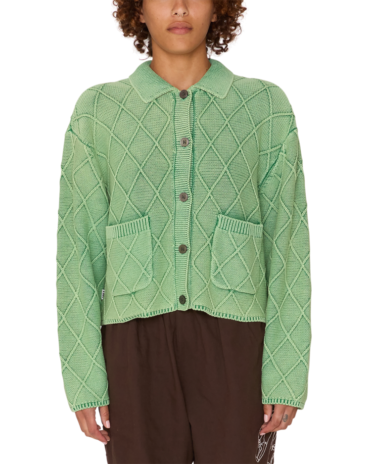 Obey Obey Sweet Marie Sweater (Womens) | Green