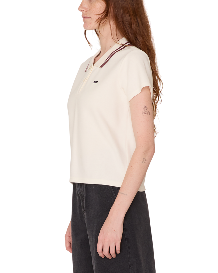 Obey Obey Dual Polo Ss (Womens) | Marshmallow