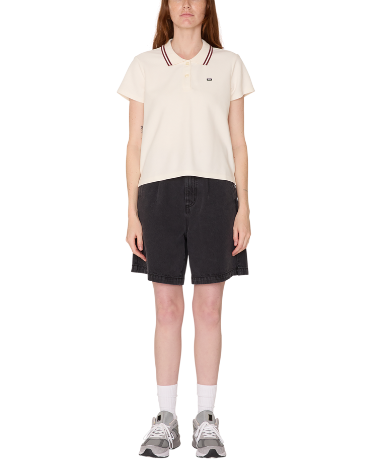 Obey Obey Dual Polo Ss (Womens) | Marshmallow