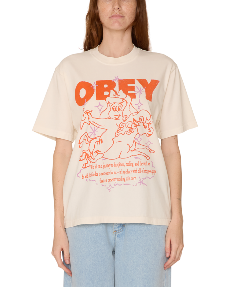 Obey Obey Spirit Guide Tee (Womens) | Unbleached