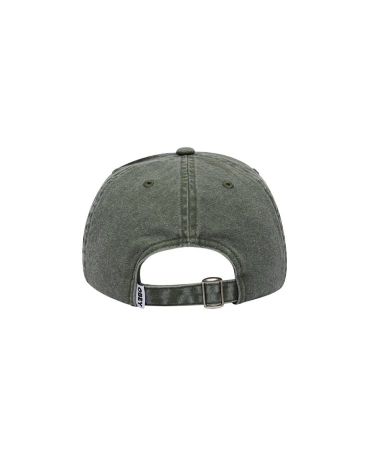 Obey Obey Pigment Relax Strap Back Hat (Womens) | Forest Green