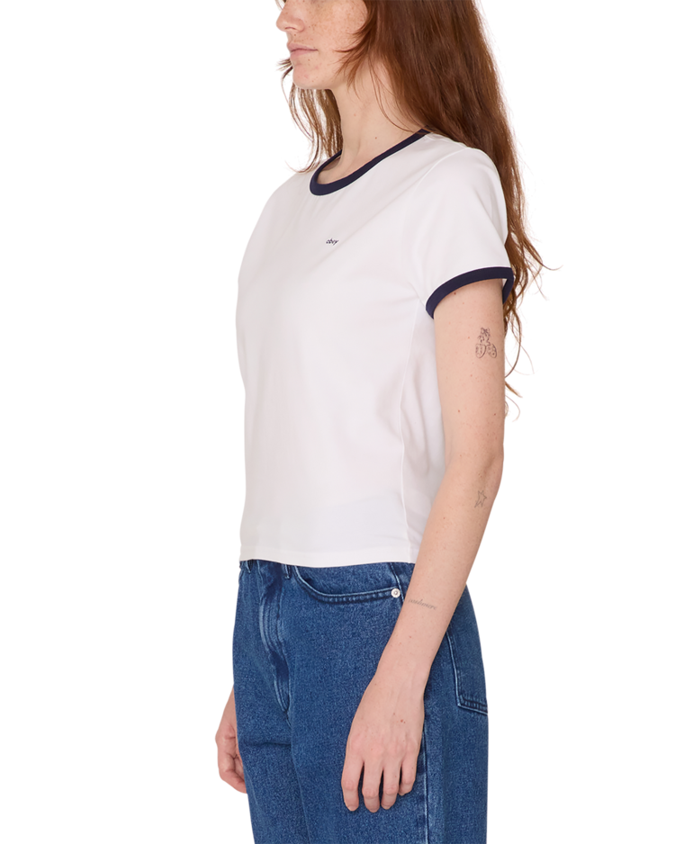 Obey Obey Tyler Ringer Ss Tee (Womens) | White