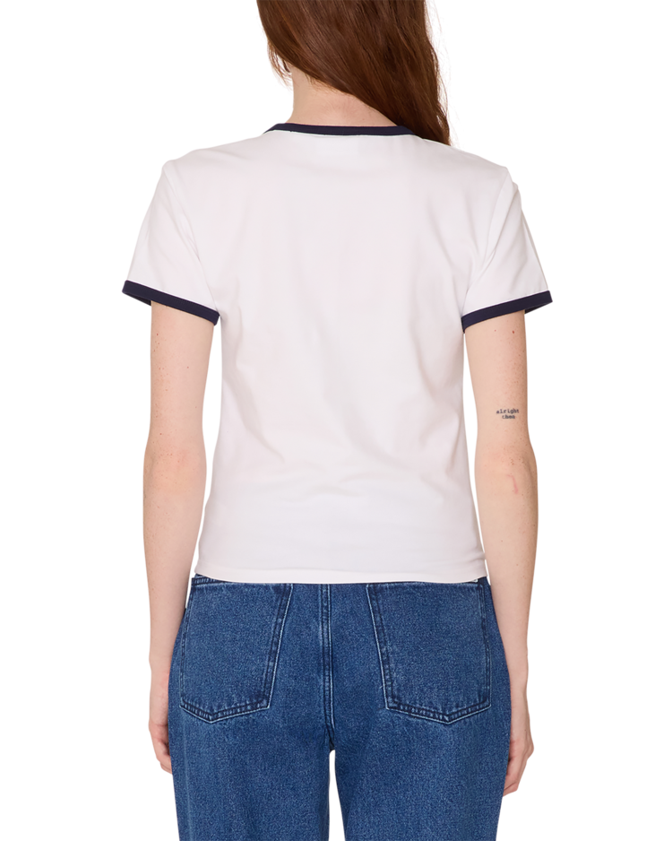 Obey Obey Tyler Ringer Ss Tee (Womens) | White