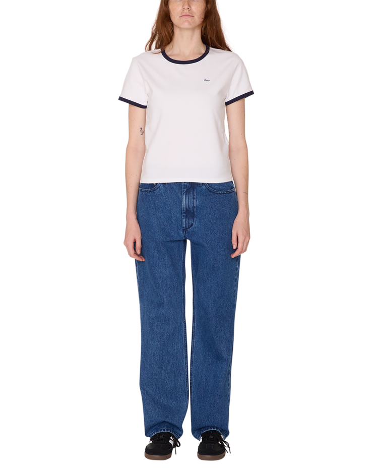 Obey Obey Tyler Ringer Ss Tee (Womens) | White