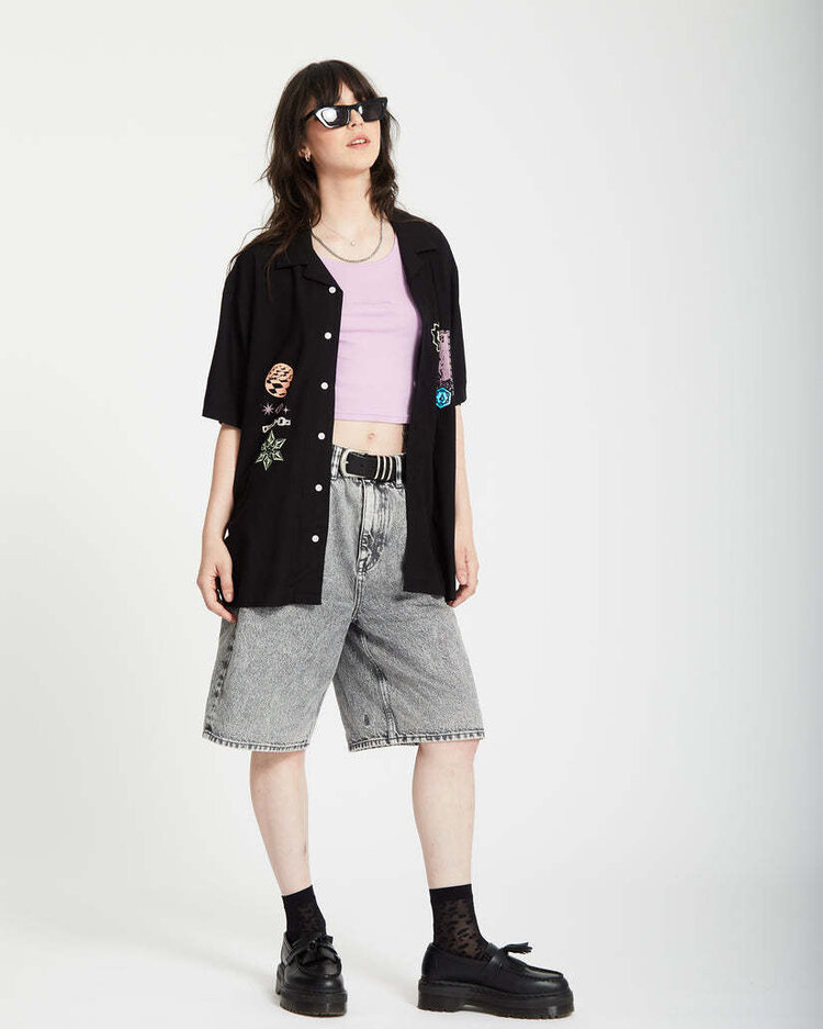 Volcom Volcom Fa F Rygalski Woven Ss (Mens) | Black