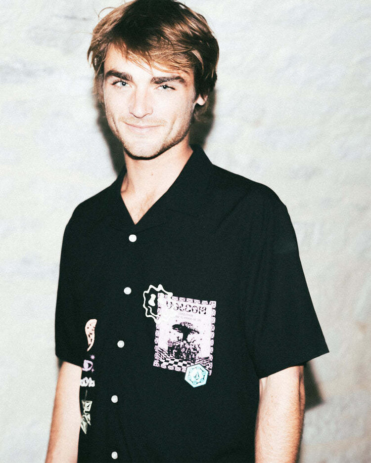 Volcom Volcom Fa F Rygalski Woven Ss (Mens) | Black