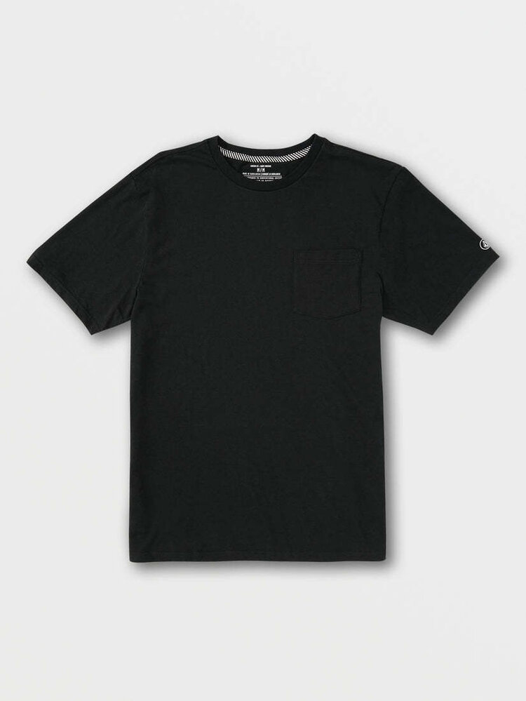 Volcom Volcom Solid Ss Pocket Tee (Mens) | Black