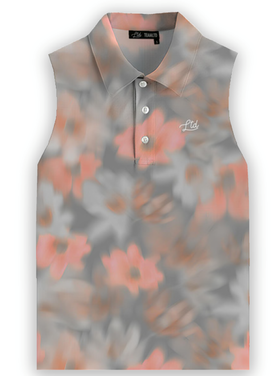 TEAMLTD TEAMLTD Sleeveless Polo (Womens) | Blurred Floral