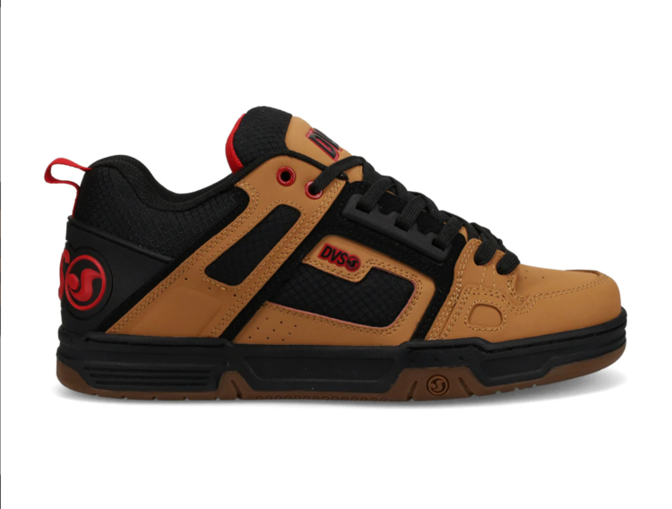 DVS Dvs Comanche (Mens) | Tan/Black/Red/Nubuck