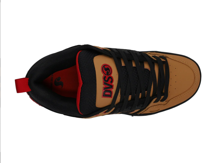 DVS Dvs Comanche (Mens) | Tan/Black/Red/Nubuck