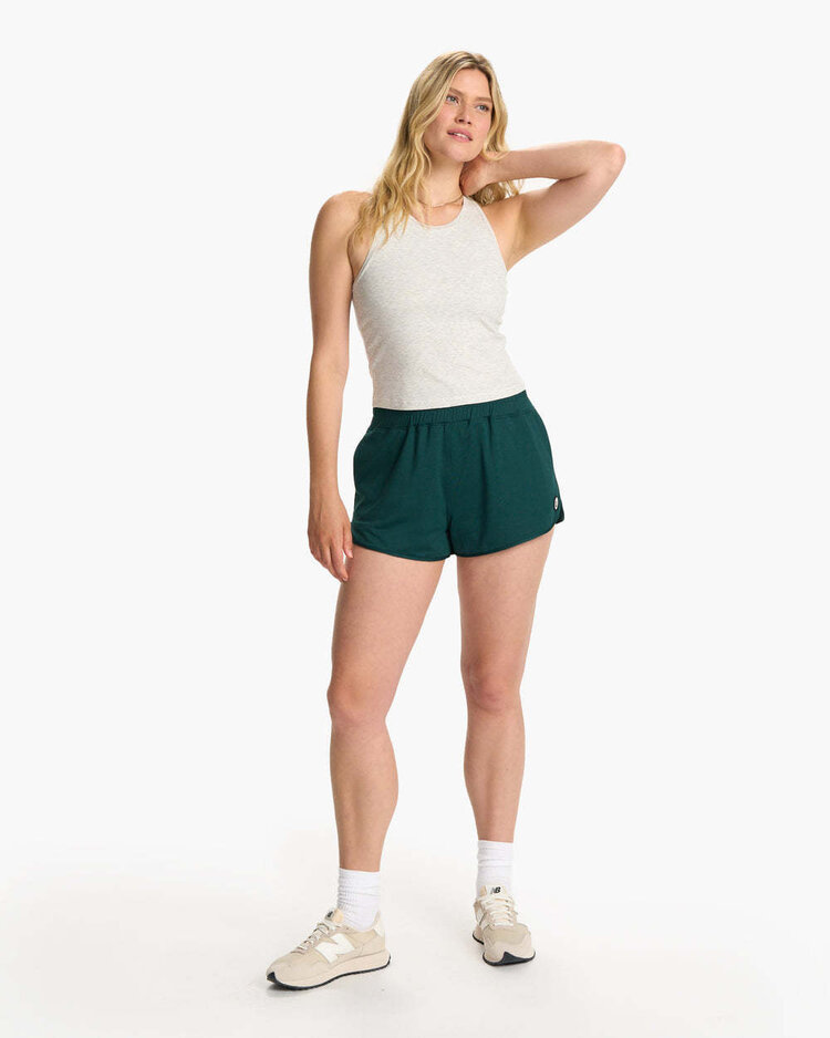 Vuori Vuori Pose Plyo Tank (Womens) | White Heather Grey