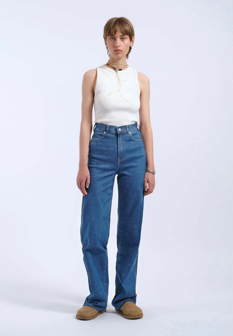 Dr Denim Dr. Denim Moxy Straight Denim (Womens) | Vale Mid Plain