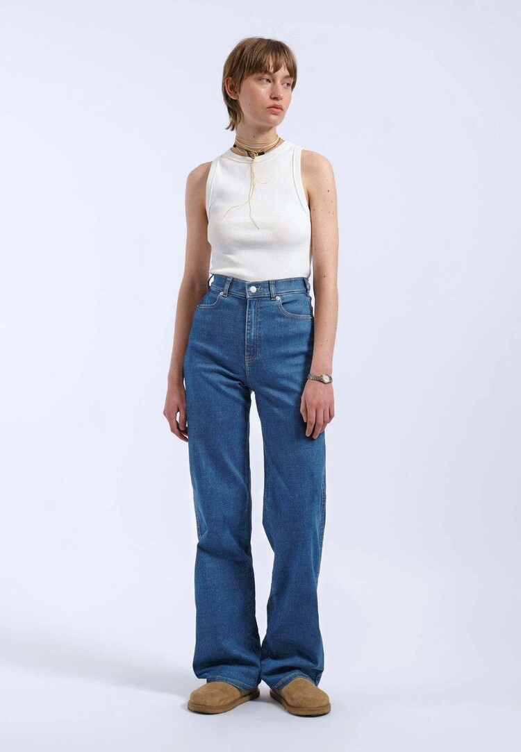 Dr Denim Dr. Denim Moxy Straight Denim (Womens) | Vale Mid Plain