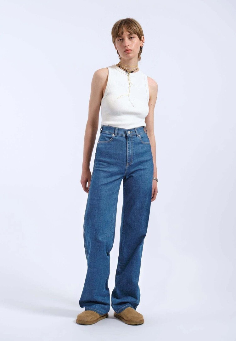 Dr Denim Dr. Denim Moxy Straight Denim (Womens) | Vale Mid Plain