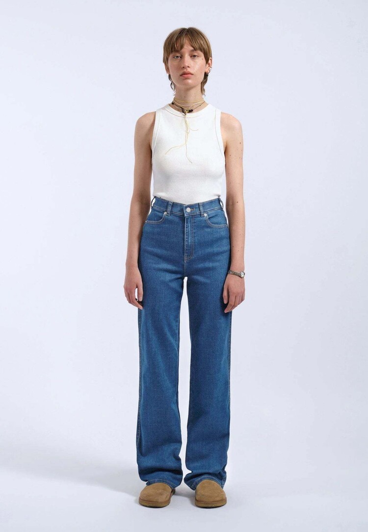 Dr Denim Dr. Denim Moxy Straight Denim (Womens) | Vale Mid Plain