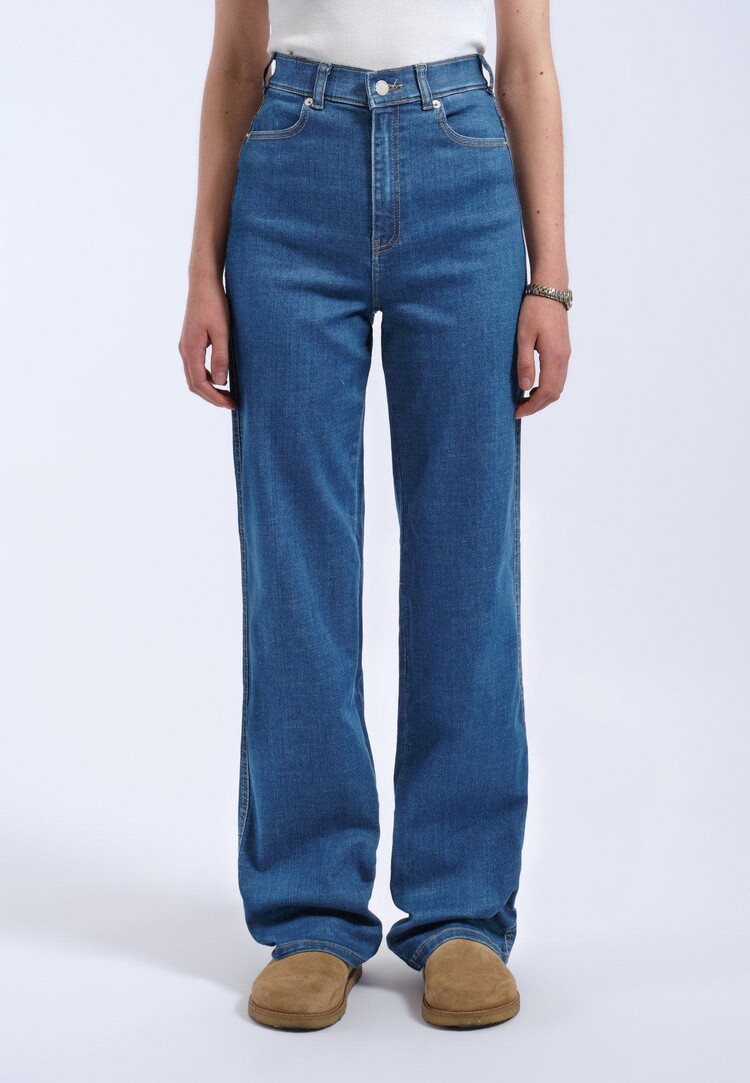 Dr Denim Dr. Denim Moxy Straight Denim (Womens) | Vale Mid Plain