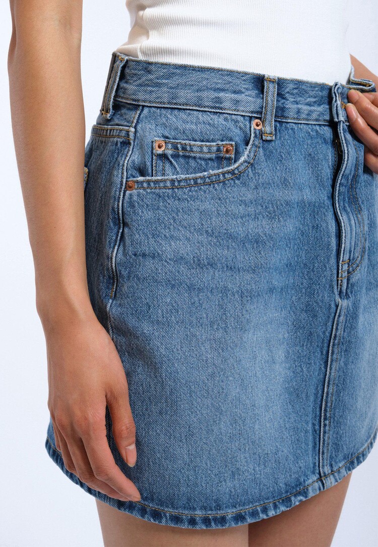 Dr Denim Dr. Denim Arch Skirt (Womens) | Stream Sky Used