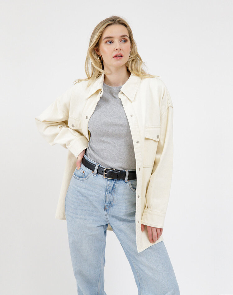 Brunette Brunette Dolly Denim Jacket | Cream
