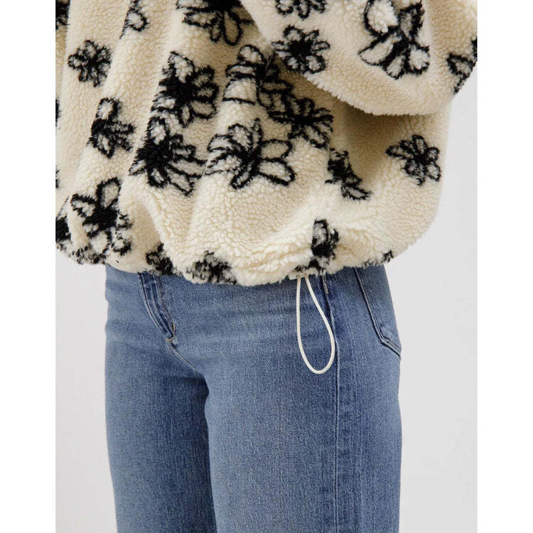 Brunette Brunette 1/2 Zip Sherpa | Floral