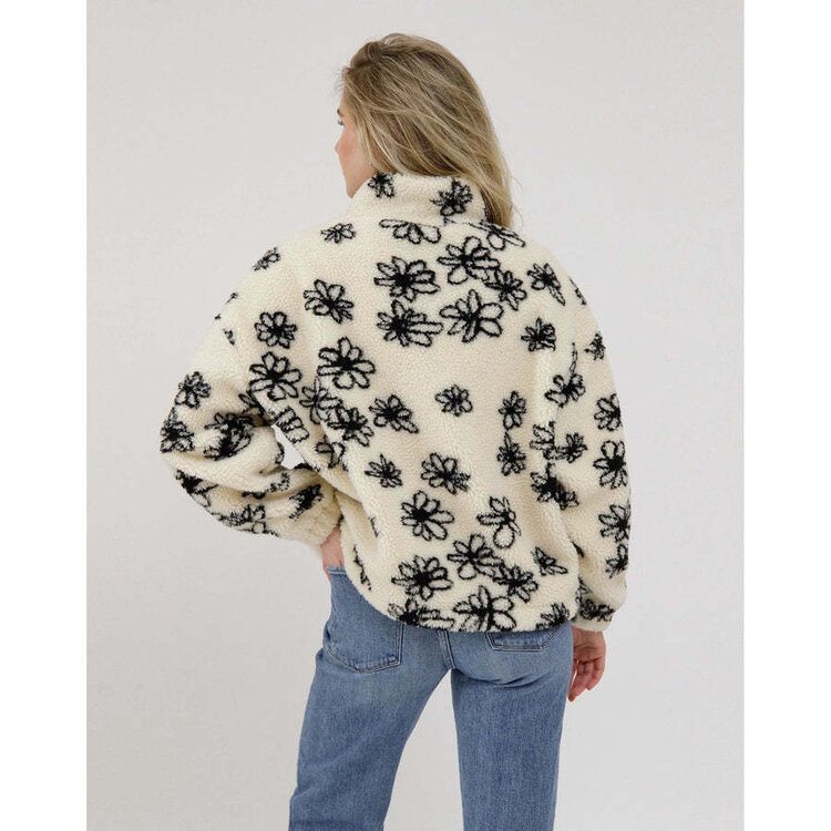 Brunette Brunette 1/2 Zip Sherpa | Floral
