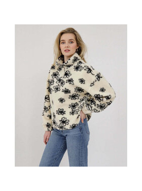 Brunette Brunette 1/2 Zip Sherpa | Floral