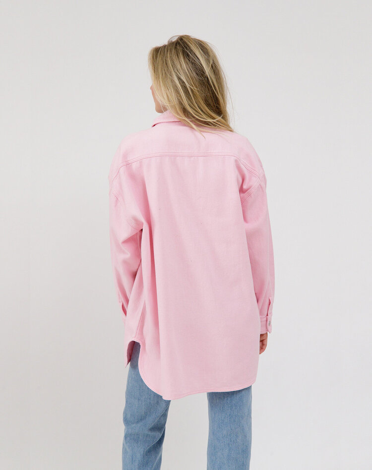 Brunette Brunette Dolly Denim Jacket | Powder Pink