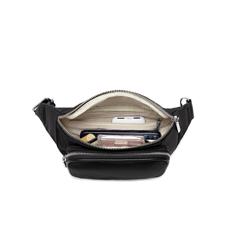 Pixie Mood Pixie Mood Aaliyah Fanny Pack | Black Nylon