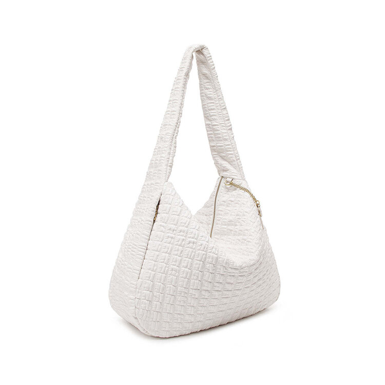 Pixie Mood Pixie Mood Waffle Shoulder Bag (Large) | Coconut Cream