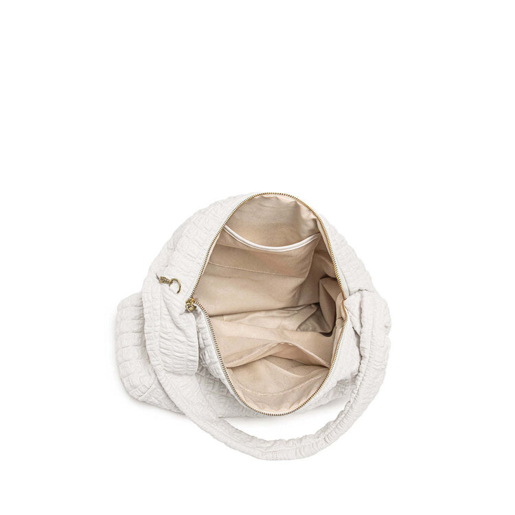 Pixie Mood Pixie Mood Waffle Shoulder Bag (Large) | Coconut Cream