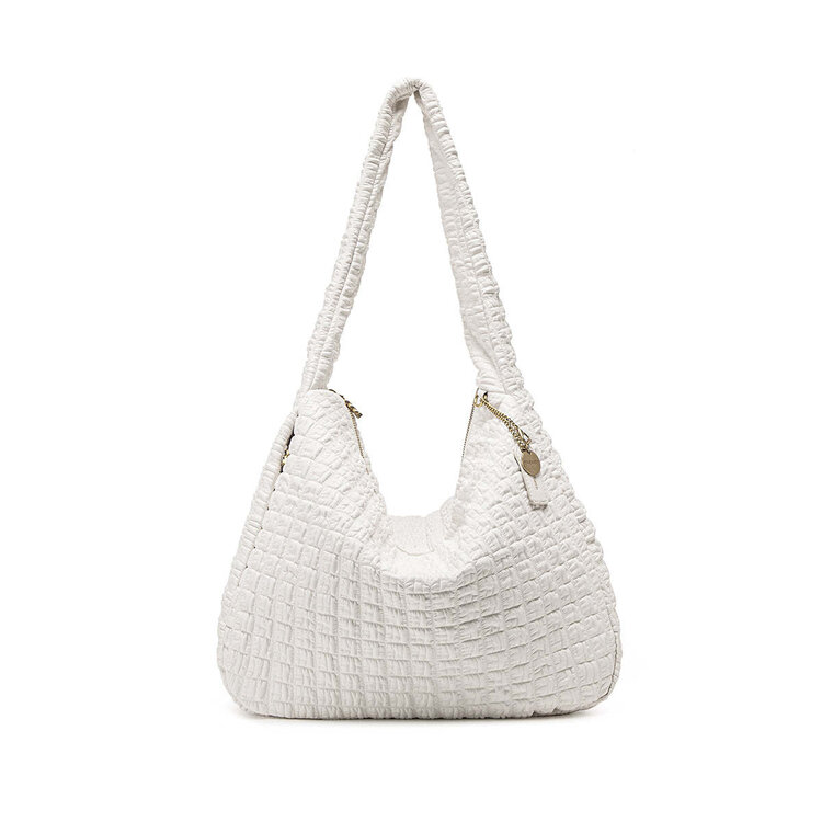 Pixie Mood Pixie Mood Waffle Shoulder Bag (Large) | Coconut Cream