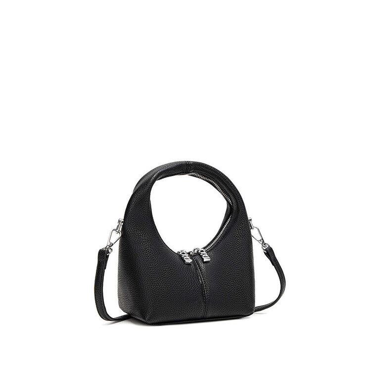 Pixie Mood Pixie Mood Circle Crossbody Bag | Black Pebbled
