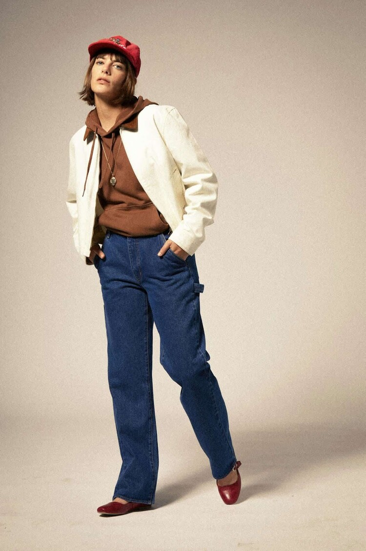 Brixton Brixton Mechanics Garage Zip Jacket (Womens) | Egret White