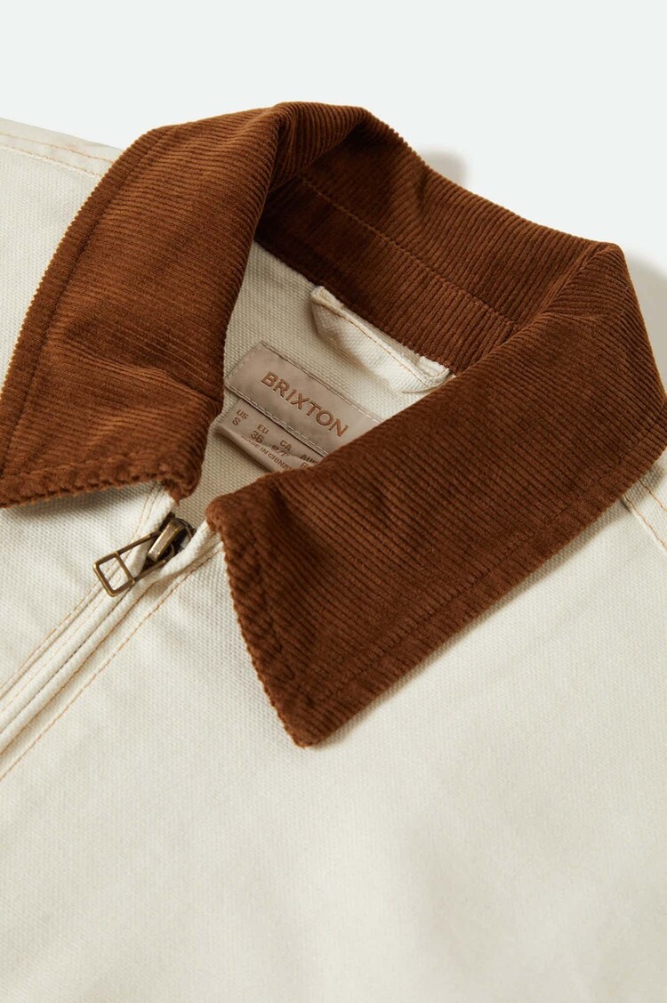 Brixton Brixton Mechanics Garage Zip Jacket (Womens) | Egret White