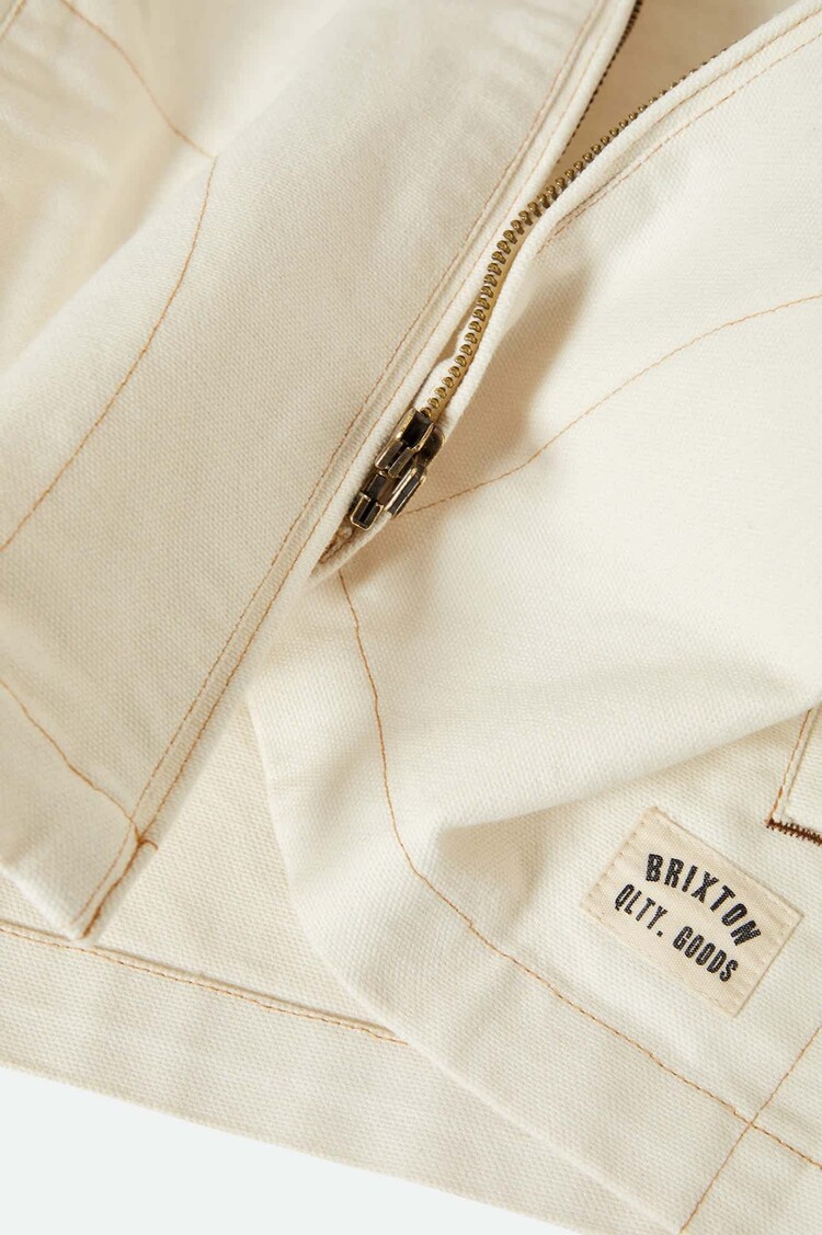 Brixton Brixton Mechanics Garage Zip Jacket (Womens) | Egret White
