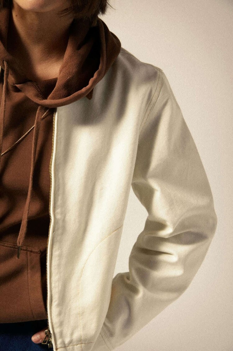 Brixton Brixton Mechanics Garage Zip Jacket (Womens) | Egret White