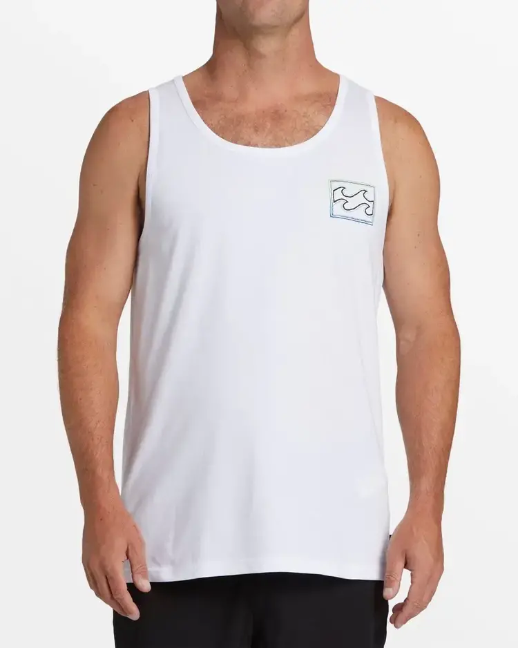 Billabong Billabong Crayon Waves Premium Tank (Mens) | White