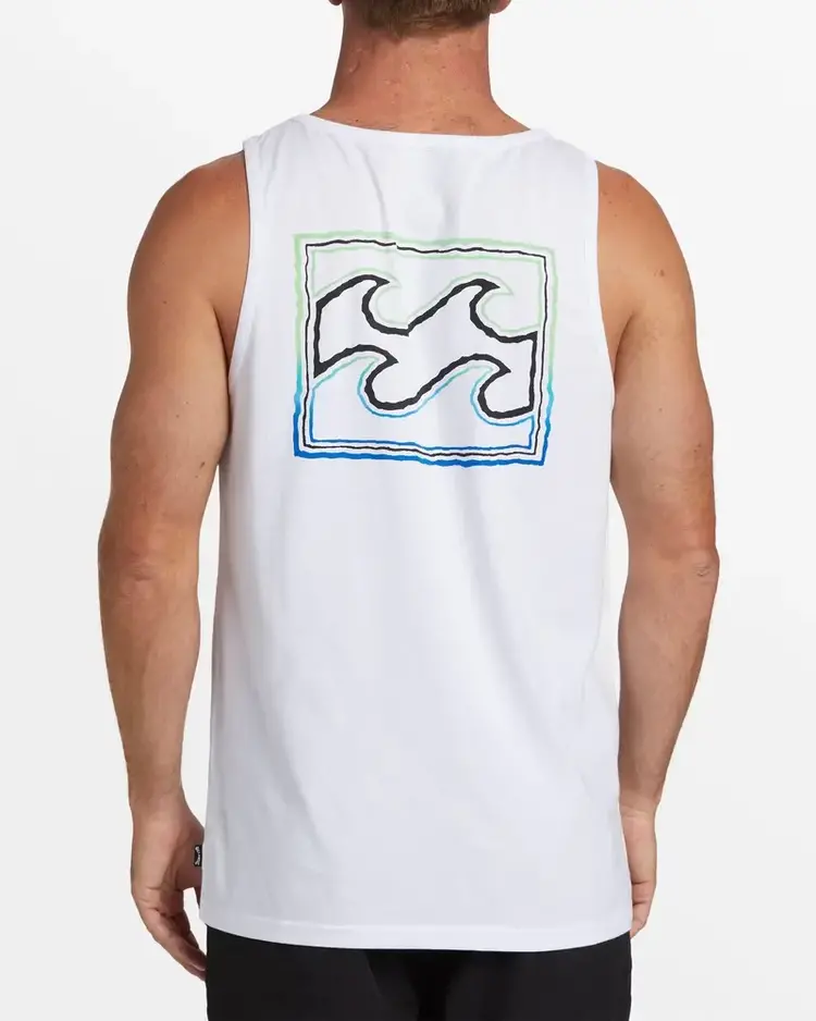 Billabong Billabong Crayon Waves Premium Tank (Mens) | White