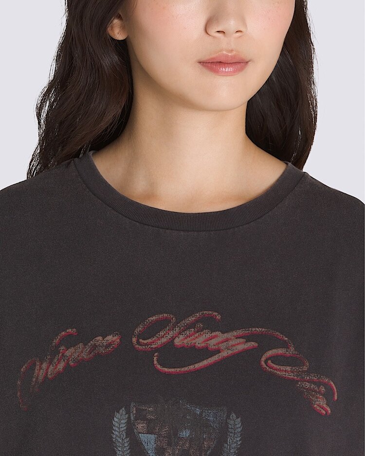 Vans Vans Palm Impresa Oversized Ss (Womens) | Black