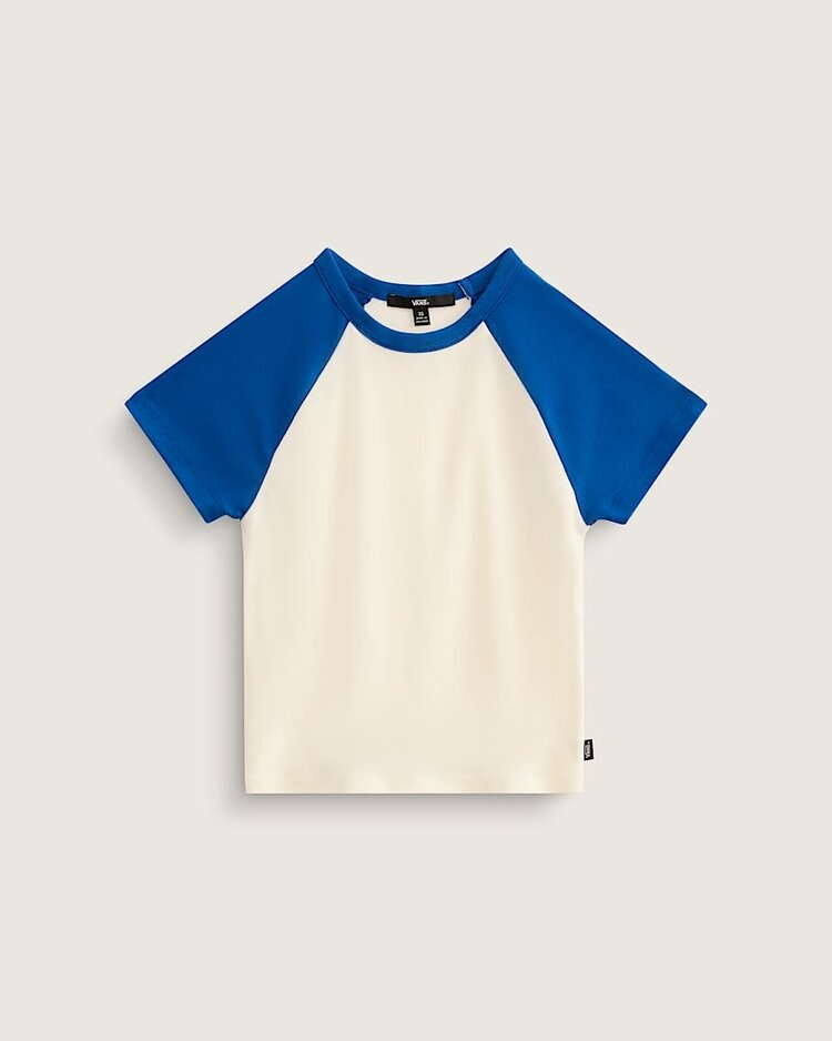 Vans Vans Clare Raglan Tee (Womens) | True Blue/Marshmallow