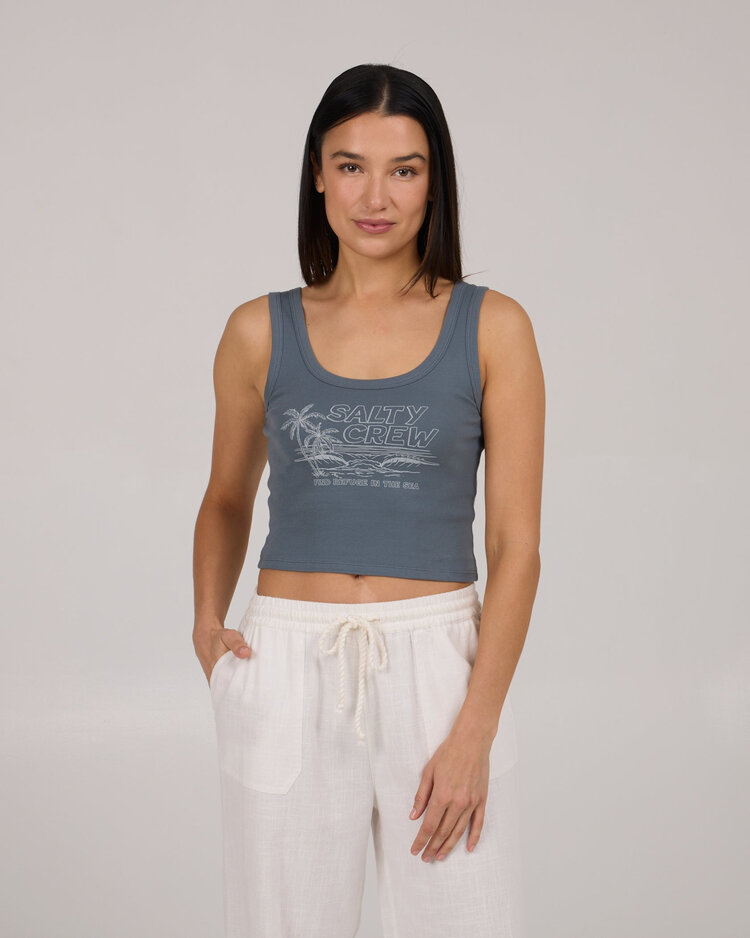 Salty Crew Salty Crew A Frame Tank (Womens) | Fin Blue