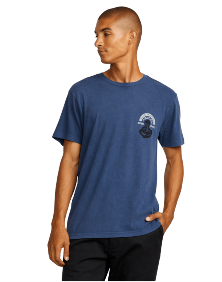 RVCA Rvca Snake Charmer Ss (Mens) | Moody Blue