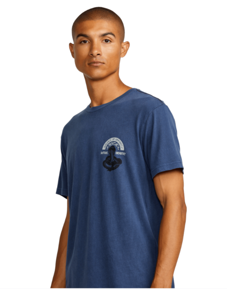 RVCA Rvca Snake Charmer Ss (Mens) | Moody Blue