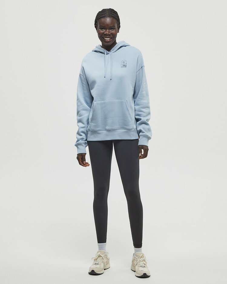 Tentree Tentree Clifftop Hoodie (Womens) | Blue Haze/Meteorite Black