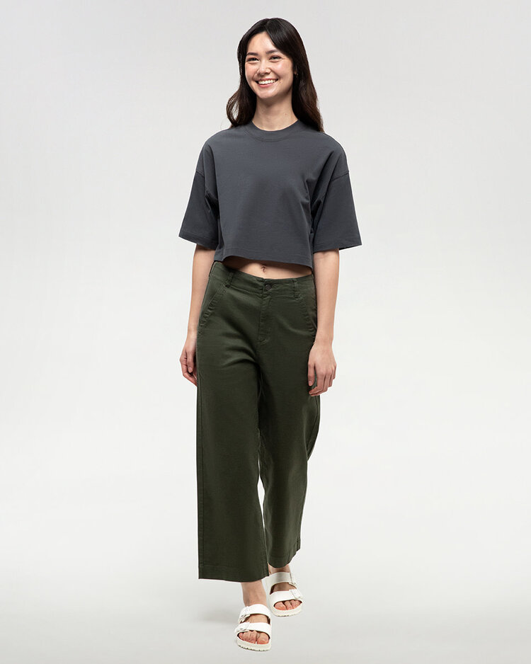 Tentree Tentree Laurelwood Crop T-Shirt (Womens) | Graphite