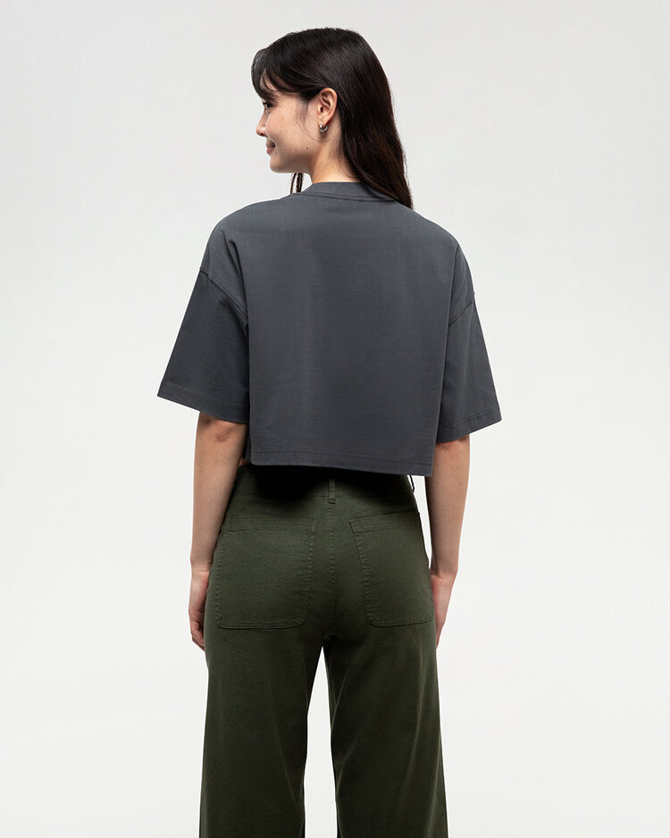 Tentree Tentree Laurelwood Crop T-Shirt (Womens) | Graphite