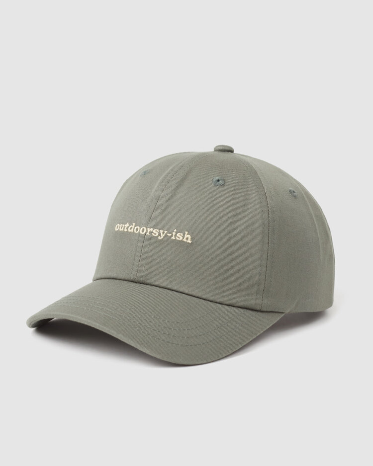 Tentree Tentree Slogan Peak Hat (Unisex) | Agave Green/Outdoorsy-Ish