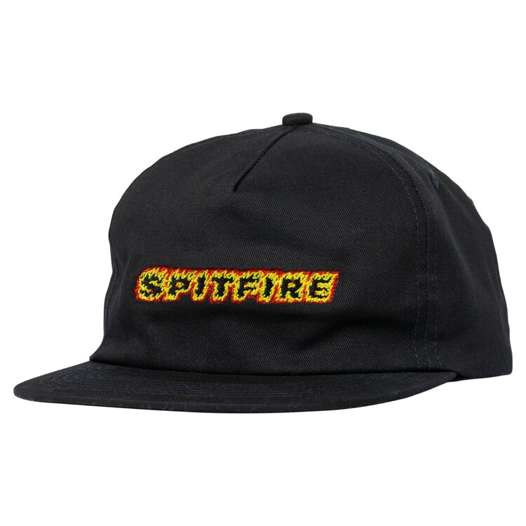 Spitfire Spitfire Flames Script Snapback (Mens) | Blk