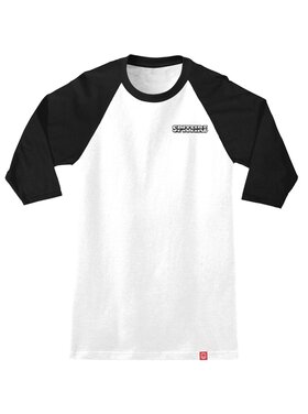 Spitfire Spitfire Burnout 3/4 Sleeve Raglan Tee (Mens) | Wht/Blk/Multi Color Print
