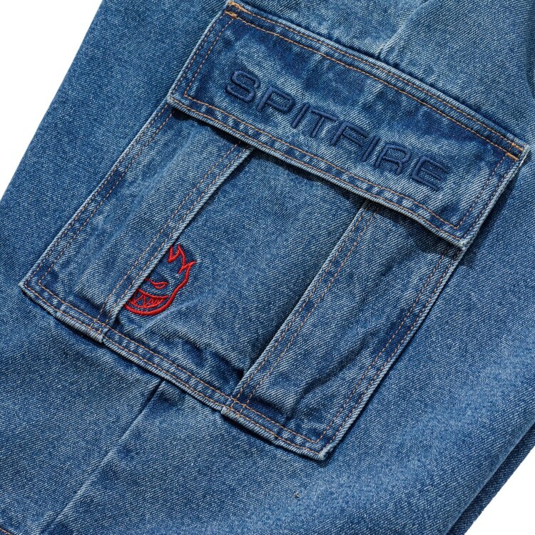 Spitfire Spitfire Classic '87 Denim Cargo Short (Mens) | Light Stone Wash