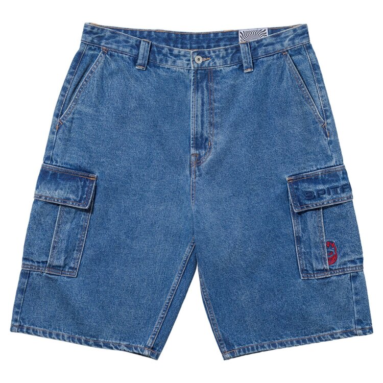Spitfire Spitfire Classic '87 Denim Cargo Short (Mens) | Light Stone Wash